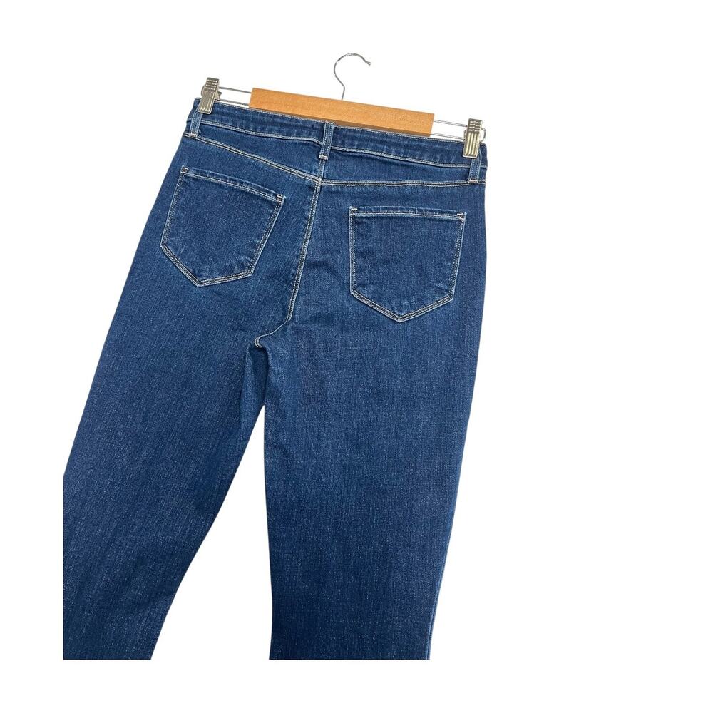 LAgence Beatrix Jeans Womens 27 Blue High Rise Bootcut Slit Hem Denim Designer - Picture 4 of 10